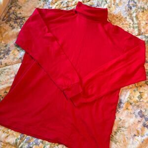 Vintage 100 cotton red turtleneck